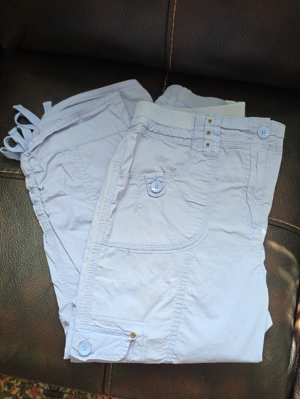 Chico's Light Purple Cargo Capris (See Last Photo For True Color)
